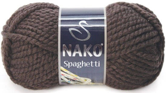 Nako Spaghetti Örgü İpi 4987 Koyu Kahve - 1