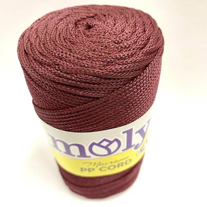 NO:4 Polyester Makrome İpi Bordo ( 200 Gr ) - 2