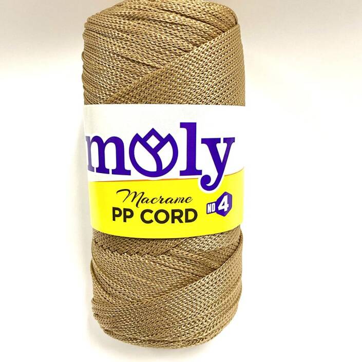 NO:4 Polyester Makrome İpi Camel ( 200 Gr ) - 1