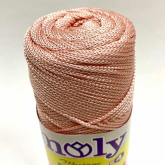 NO:4 Polyester Makrome İpi Pudra Pembe ( 200 Gr ) - 1