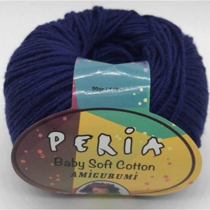 Peria Baby Cotton Amigurumi Örgü İpi 16 Lacivert - 1