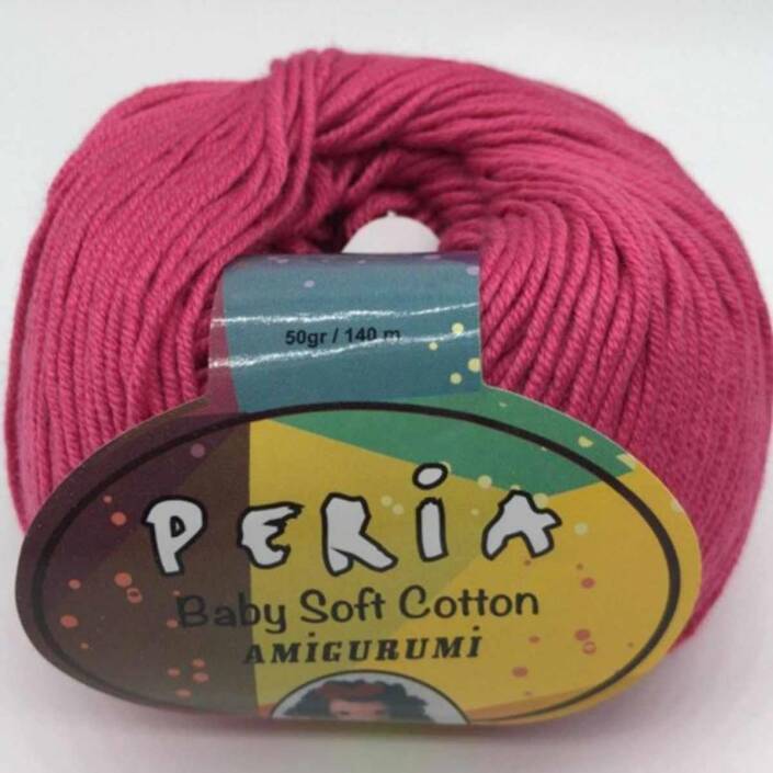 Peria Baby Cotton Amigurumi Örgü İpi 19 Fuşya - 1