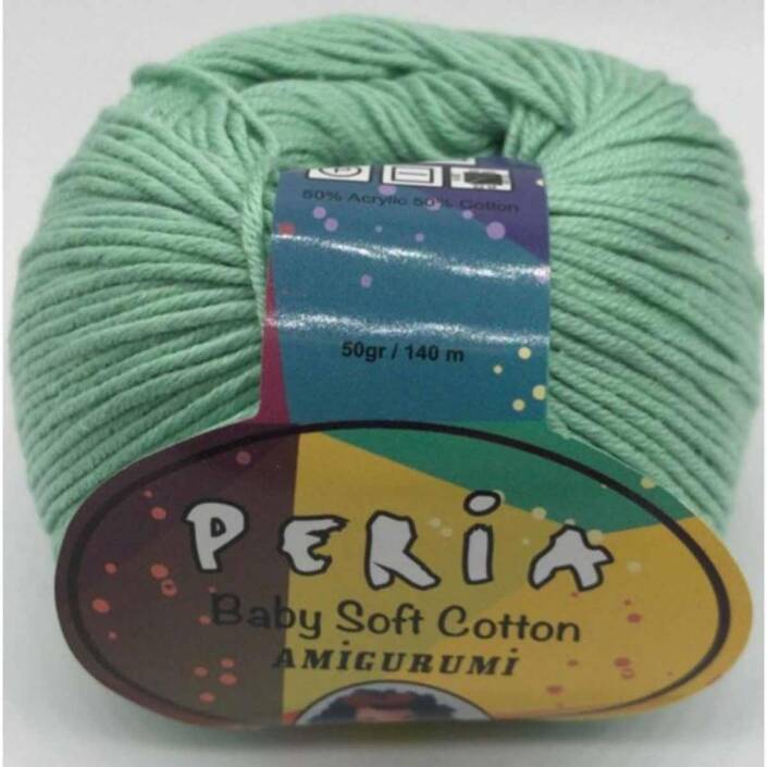 Peria Baby Cotton Amigurumi Örgü İpi 20 Su Yeşili - 1