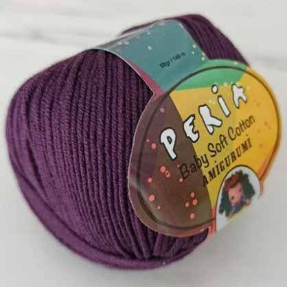 Peria Baby Cotton Amigurumi Örgü İpi 22 Mürdüm - 1