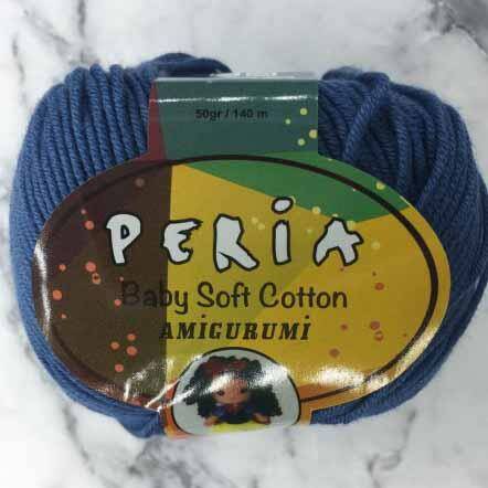 Peria Baby Cotton Amigurumi Örgü İpi 33 İndigo Mavi - 1