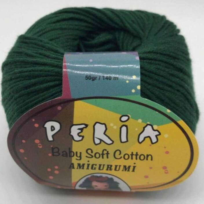 Peria Baby Cotton Amigurumi Örgü İpi 43 Zümrüt Yeşili - 1