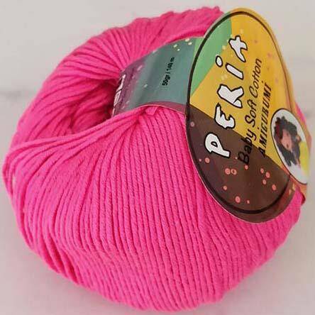 Peria Baby Cotton Amigurumi Örgü İpi 94 Neon Pembe - 1