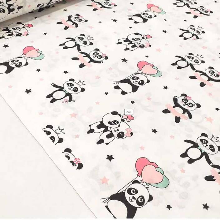 Poplin Kumaş Panda P13 - 1