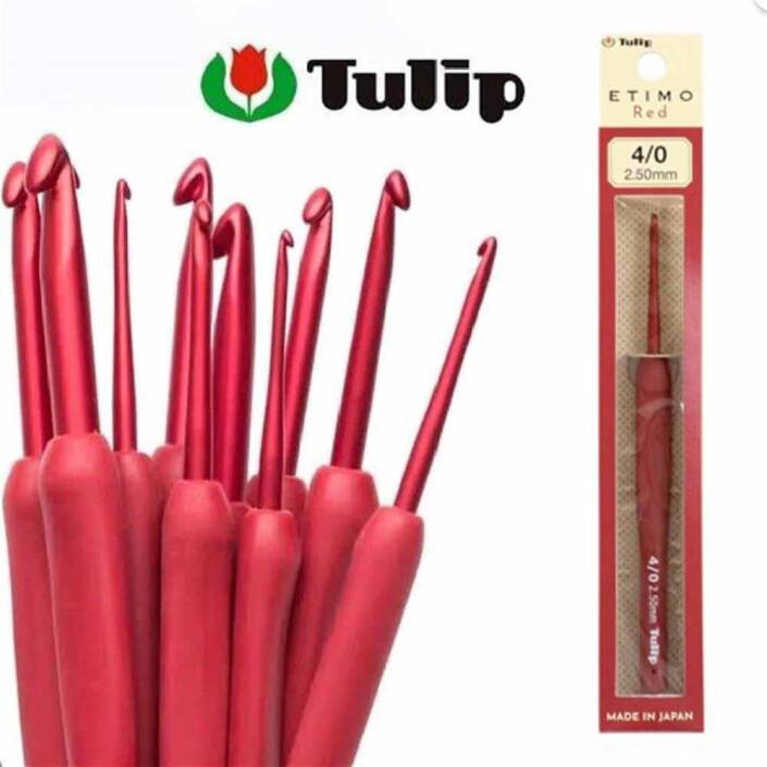 Tulip Etimo Red Silikon Saplı Kırmızı Tığ - 1