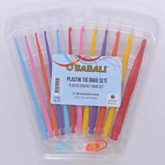 Yabalı Plastik Saplı Tığ Seti 12li - 1