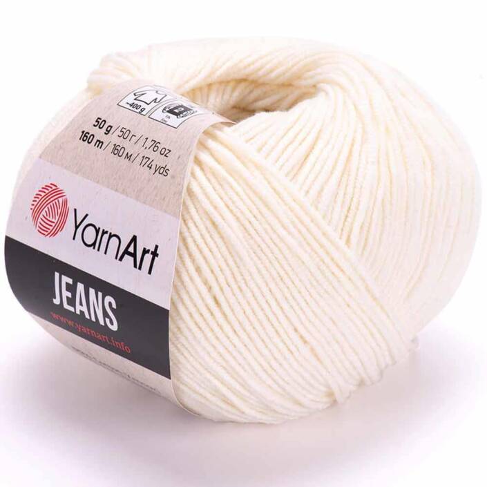 Yarnart Jeans Örgü İpi 03 Krem - 1