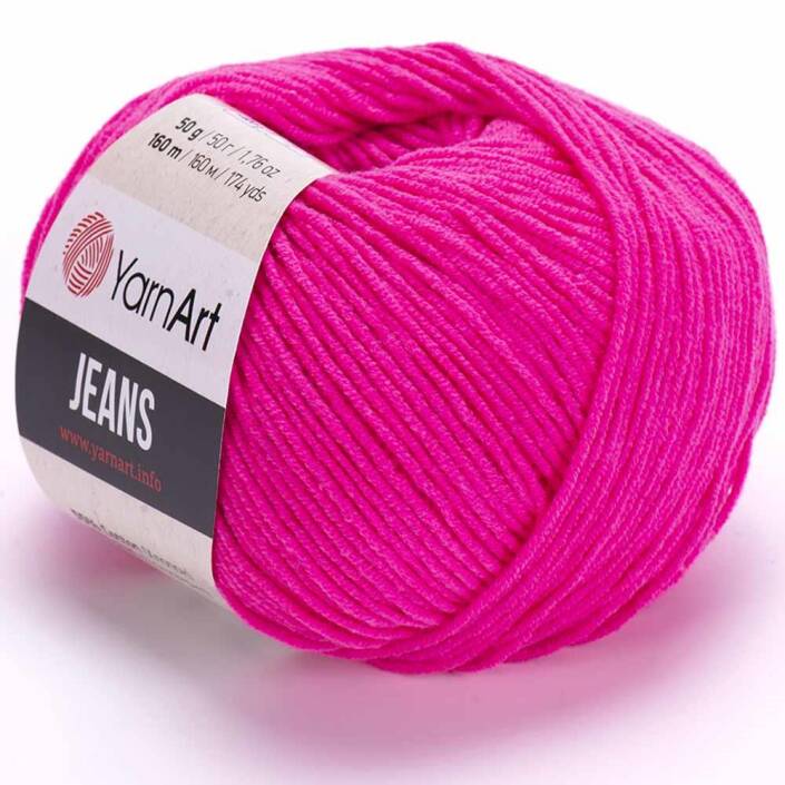 Yarnart Jeans Örgü İpi 59 Neon Pembe - 1