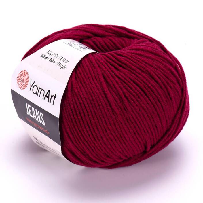 Yarnart Jeans Örgü İpi 66 Bordo - 1