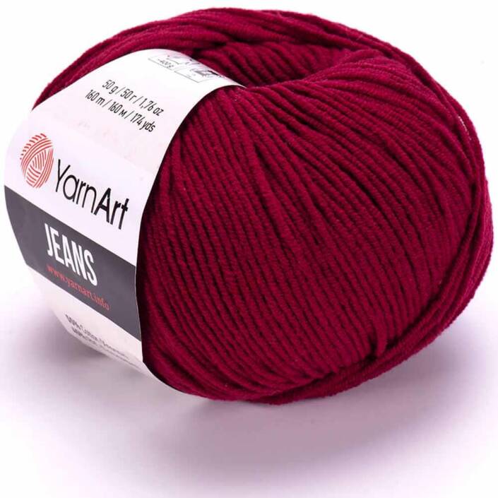 Yarnart Jeans Örgü İpi 66 Bordo - 2