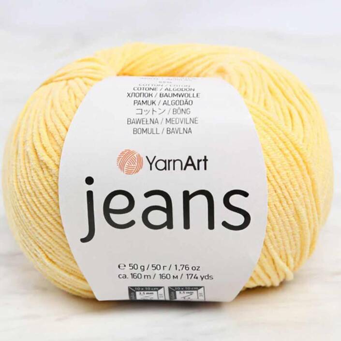 Yarnart Jeans Örgü İpi 88 Açık Sarı - 1